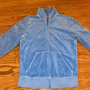 Blue juicy couture zip up sweater